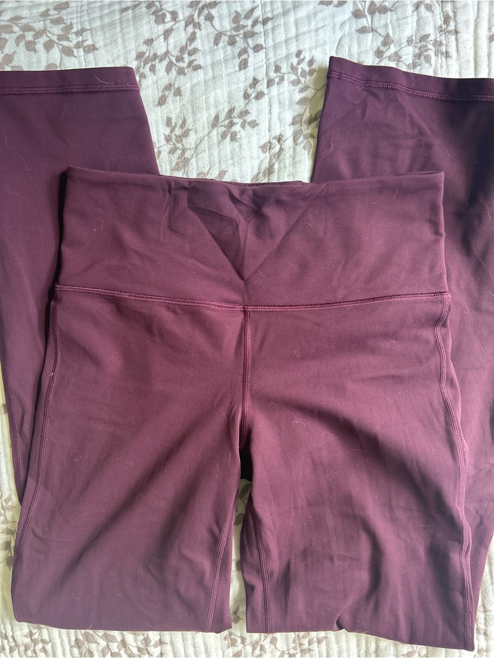 Athleta High-Waist Leggings in Deep Burgundy